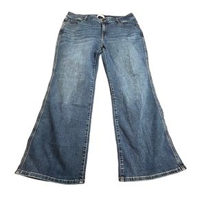 Lane Bryant High Rise Bootcut Medium Wash Denim Jeans Size 22 Short Women